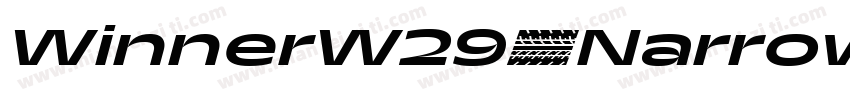 WinnerW29-NarrowMedium Regular字体转换